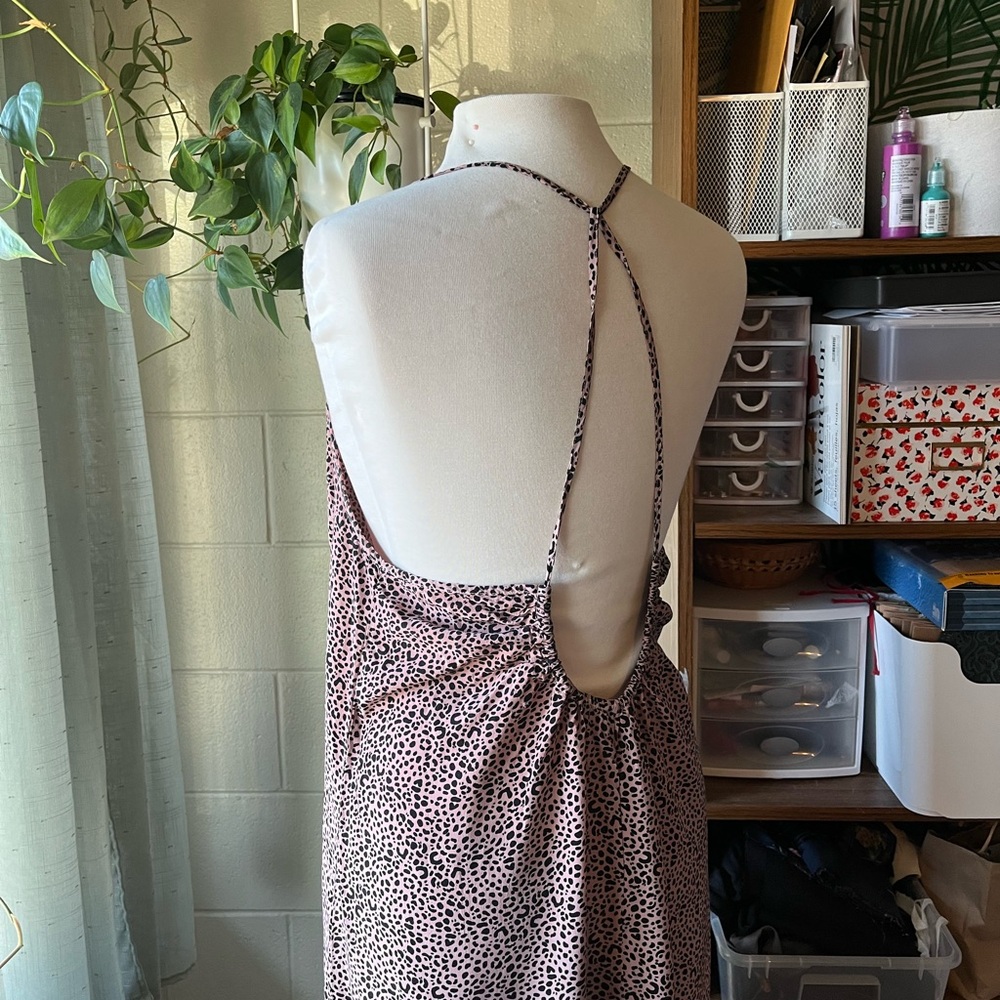 Lacausa leopard print dress - size Large - Picture 5 of 6